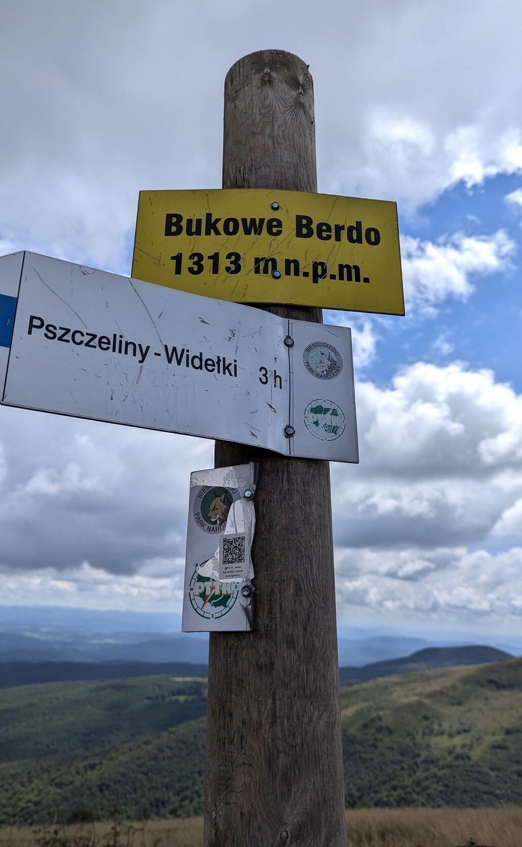 Bukowe Berdo - szlak z Wołosatego